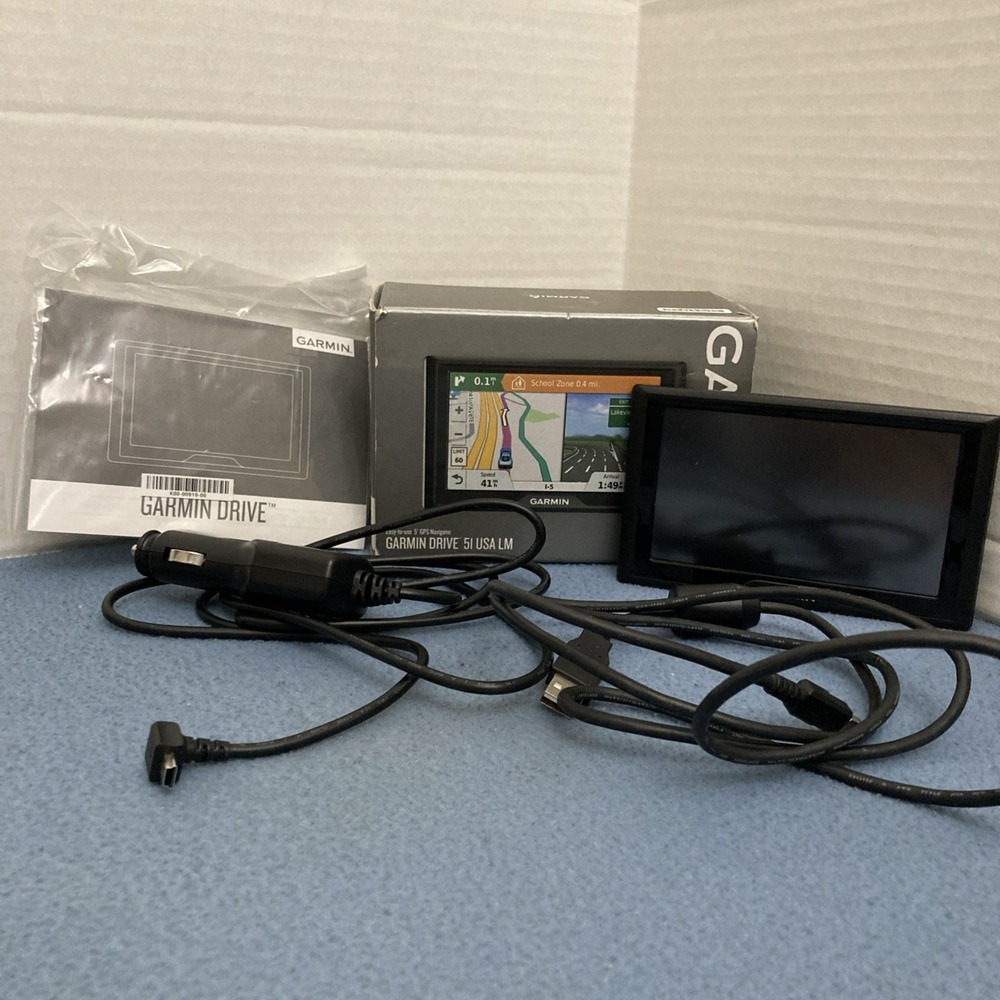 Garmin Drive 5l USA LM GPS (010-01678-08) GPS Navigator Bundle-Tested-No Mount